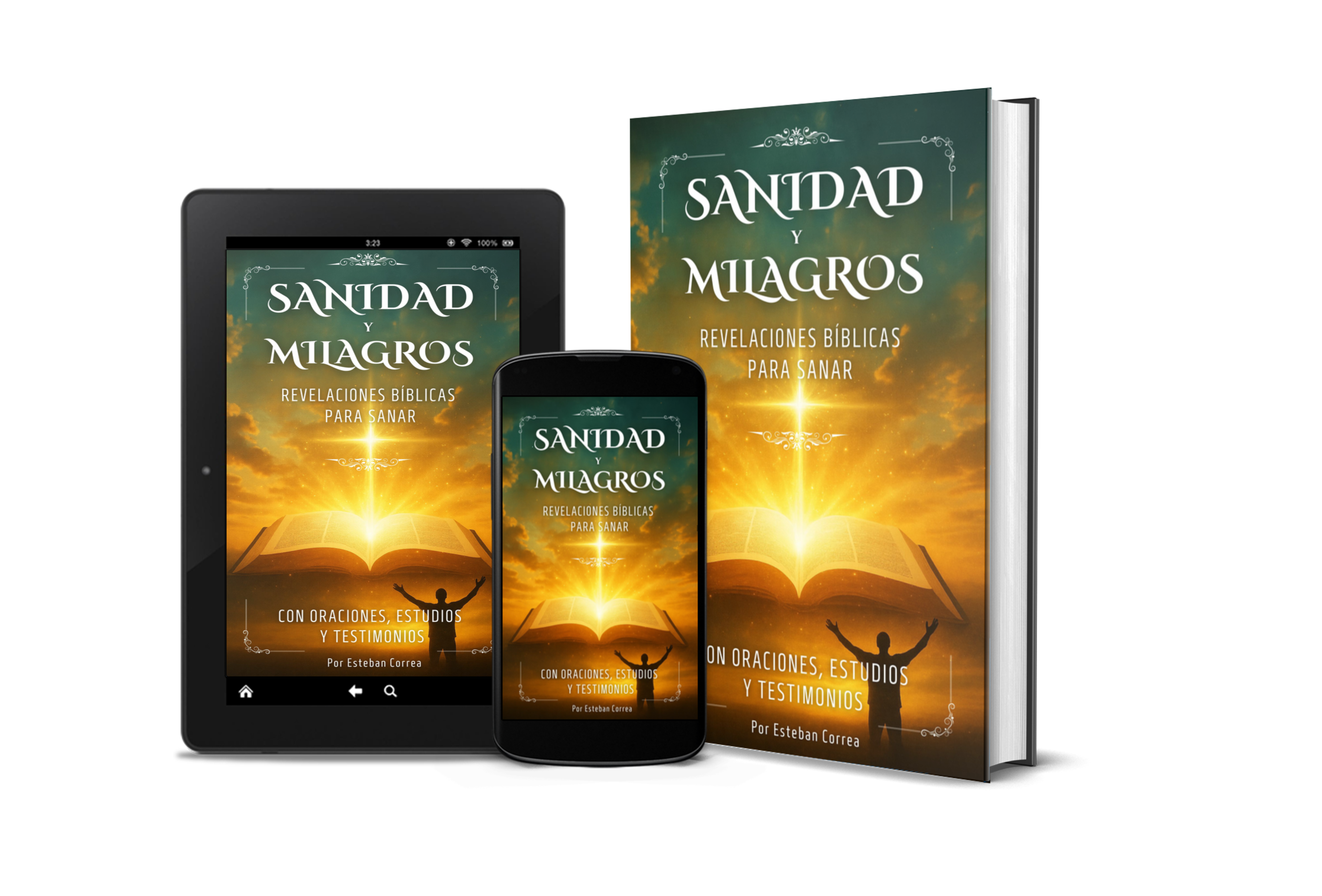Tapa 3D del libro Sanidad y Milagros